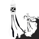 Windpipe Flag Scary Ghost Windsock For Garden Party Flag Decoration For Halloween For Lawn Restaurants Hotels Cafes Courtyard