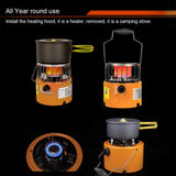 Winter Heating Stove Portable 2 In 1 Camping Stove Gas Heater Outdoor Warmer Propane Butane Household Heater Cooking Stove