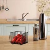 Wire Storage Baskets Fruit Vegetable Basket For Kitchen Kitchen Organization And Storage Metal Wire Storage Basket Organizer