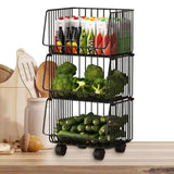 Wire Storage Baskets Fruit Vegetable Basket For Kitchen Kitchen Organization And Storage Metal Wire Storage Basket Organizer