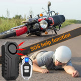 Wireless Bicycle Vibration Alarm Waterproof Motorcycle Alarm Remote Control Anti-theft Detector System Motorcycle Safety Tool