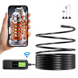 Wireless Endoscope 1080P Single & Dual Lens WiFi Borescope Inspection Camera Waterproof Snake Camera Pipe Drain Ven For Android