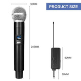 Wireless Microphone 1 Channel UHF Fixed Frequency Handheld Mic Microphone For Party Karaoke Professional Church Show Meeting