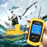 Wireless Sonar Fish Finder Color Screen Depth 40M Distance 100M Fishing Detector River Sea Pool Lake Protable Fishing Tool