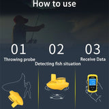 Wireless Sonar Fish Finder Color Screen Depth 40M Distance 100M Fishing Detector River Sea Pool Lake Protable Fishing Tool
