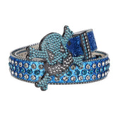 Women's Jeans Skull Head Buckle Rhinestone Belt Y2K Belt Shiny Rivet Design Pu Belt Artificial Diamond Belt Punk Rock Men's Belt