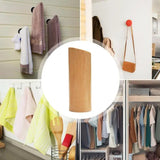 Wood Entryway Hat Rack Wall Wood Coat Rack Hanger Portable Adhesive Handmade Coat Hook Decorative Wood Coat Pegs For Living Room