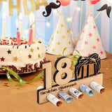 Wooden Birthday Money Holder Unique Adult Gift 5 Holes Money Holder Gifts For Cash Wooden Money Holders For Birthday