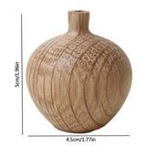 Wooden Flower Arrangement Vase Natural Table Home Stand Vase Handmade Techniques Vase Decor For Dinner Parties Home Holidays And