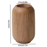 Wooden Flower Arrangement Vase Natural Table Home Stand Vase Handmade Techniques Vase Decor For Dinner Parties Home Holidays And