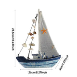 Wooden Miniature Sailing Boat Wood Decor Miniature Sailing Boat Model Reusable Wood Sail Boats Ornament For Nursery Party