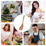 Wooden Spatula For Cooking Wood Spatula Salad Fork Teak Wood Cooking Spoons Wooden Utensils Serving Spoons Kitchen Cookware For