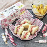 Wrap Paper For Sandwiches 50Pcs Non-Stick Wax Sheets For Sandwiches Food Service Supplies For Biscuit Candy Sandwich Dim Sum