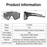 X-TIGER Cycling Glasses Polarized Men's Dual-purpose Bicycle Eyewear UV400 Windproof New Original Design Frame Sports Sunglasses