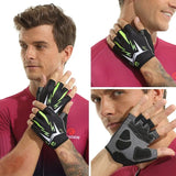 X-Tiger Cycling Gloves Reflective Mountain Bike Half Finger Gloves Mountain Bike Road Bike Anti-Slip Sports Gloves