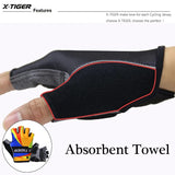 X-Tiger Half Finger Sport Gloves 3D GEL Pad MTB Road Bike Gloves Non-slip Breathable Mountain Bike Men Women Cycling Gloves