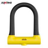 XUNTING Bicycle U-shaped Lock Safety Lock for Bicycle Accessories for Motorcycle Electric Scooter Mountain and Road Bike Lock