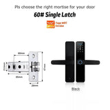 YRHAND Cerradura Inteligente Biometric Smart Lock Tuya App Remote Unlocking Keyless Wifi Lock Electronic Smart Door Lock