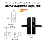 YRHAND Cerradura Inteligente Biometric Smart Lock Tuya App Remote Unlocking Keyless Wifi Lock Electronic Smart Door Lock