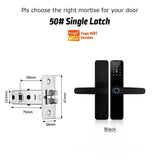YRHAND Cerradura Inteligente Biometric Smart Lock Tuya App Remote Unlocking Keyless Wifi Lock Electronic Smart Door Lock