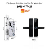 YRHAND Cerradura Inteligente Biometric Smart Lock Tuya App Remote Unlocking Keyless Wifi Lock Electronic Smart Door Lock