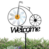 Yard Art Decor Stakes Lawn Patio Garden Sunflower Spinners Sign Landscape Accessories For Gardens Parks Terrace Courtyards