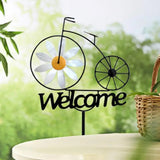 Yard Art Decor Stakes Lawn Patio Garden Sunflower Spinners Sign Landscape Accessories For Gardens Parks Terrace Courtyards