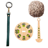 Yarn Holder For Knitting Easy To Carry Wood Dispenser For Knitting Yarn Embroidery Yarn Winding Prevention For Sweaters Hats