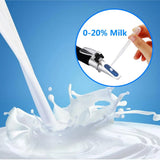 Yieryi 0～20% Milk Refractometer Handheld Milk Concentration Meter ATC Professional Digital Milk Purity Analyzer Tester