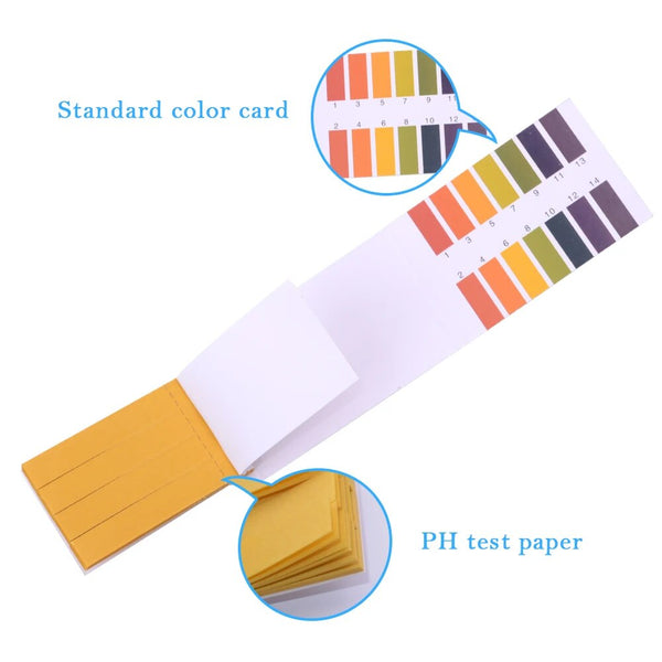 Yieryi 20 Set 1-14 Litmus Paper 80 Strips Full PH Meter PH Acidity Te ...