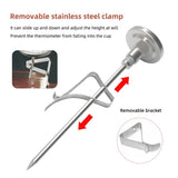 Yieryi Coffee Milk Thermometer 0-100℃ Hot Water BBQ Tea Colour Dial Temperature Sensor Adjustable Stainless Steel Probe Detector