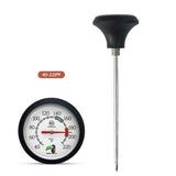 Yieryi Coffee Milk Thermometer 0-100℃ Hot Water BBQ Tea Colour Dial Temperature Sensor Adjustable Stainless Steel Probe Detector