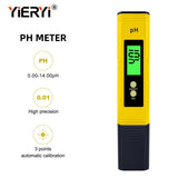 Yieryi Digital PH Meter 3 in1 TDS EC TEMP Water Quality Tester ATC Aquarium Conductivity Analyzer Instruments 0-9999Us/Cm/Ppm