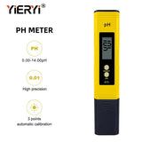 Yieryi Digital PH Meter 3 in1 TDS EC TEMP Water Quality Tester ATC Aquarium Conductivity Analyzer Instruments 0-9999Us/Cm/Ppm
