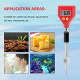 Yieryi Digital PH Meter ATC PH Soil Fruit Test Pen 0-14 PH Analyzer Aquarium Swimming Pool Water Quality Analysis Instruments