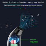 Yieryi High Precision Digital Alcohol Breath Breathalyzer Instrument 0.000-0.199%BAC Alcohol Tester Drunk Driving Check Tool