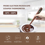 Yieryi Kitchen Silicone Spatula Thermometer Chocolate Oil TEMP Baking Stirring Thermometer Meter for Syrup Milk Barbecue Cake