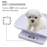 Yieryi LED Digital Baby Scale with Plastic Tray Electronic Weight Scale Bathroom Scale Mini Pet Scale 10KG