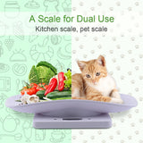 Yieryi LED Digital Baby Scale with Plastic Tray Electronic Weight Scale Bathroom Scale Mini Pet Scale 10KG