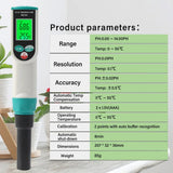 Yieryi New PH TEMP Soil Acidity Meter Tester 0.00~14.00 PH PH-2023 Digital Garden Measuring Tools for Potted Plants Flowers