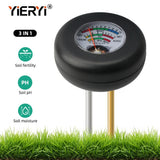 Yieryi New Soil PH Meter Metal Dual Probe Mode Moisture Sensor Detector Garden Plant Flower Vegetables Soil Fertility Analyzer