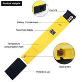 Yieryi PH Meter 0.0-14.0 Digital Aquarium Water Quality Monitor Tester for Pools Drinking Water SPA Laboratory