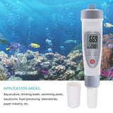 Yieryi Portable PH Meter LCD Digital Water Quality Monitor 0-14 PH Pen Type Precision Aquariums Pools Instrument PH-220 Tester