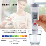 Yieryi Portable PH Meter LCD Digital Water Quality Monitor 0-14 PH Pen Type Precision Aquariums Pools Instrument PH-220 Tester