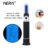 Yieryi Urine Serum Protein Refractometer ATC Clinical Medical Physiological Fluid Concentration Meter Refractive Plastic Box