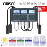Yieryi WiFi Tuya Smart PH ORP TDS EC SALT S. G TEMP CF Monitor Meter Online Aquarium Water Quality Tester Data Logger Controller