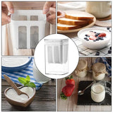 Yogurt Strainer Fine Mesh Yogurt Maker Strainer 1100ml Yogurt Filter Whey Separator 304 Stainless Reusable Kitchen Gadgets Home