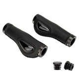ZTTO Leather Bicycle Grips Liquid Silicone MTB Handle Cuffs Ergonomic Handlebar Gel Grip Dual Lock Non-slip Bike Accessorie