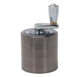 Zinc Alloy 40mm Four Layer Hand Crank Multifunctional Four Layer Spice Grinder Labor Saving Compact Kitchen Tools