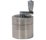 Zinc Alloy 40mm Four Layer Hand Crank Multifunctional Four Layer Spice Grinder Labor Saving Compact Kitchen Tools
